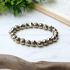 Golden Hematite Diamond Cut Bracelet