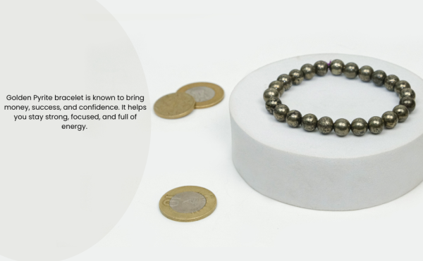 Golden Pyrite Crystal Bracelet