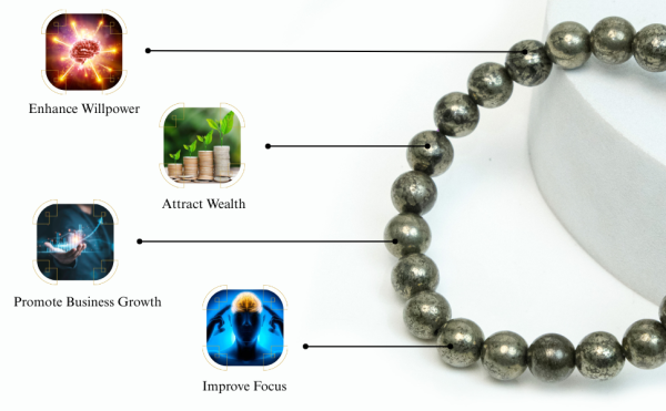 Golden Pyrite Crystal Bracelet