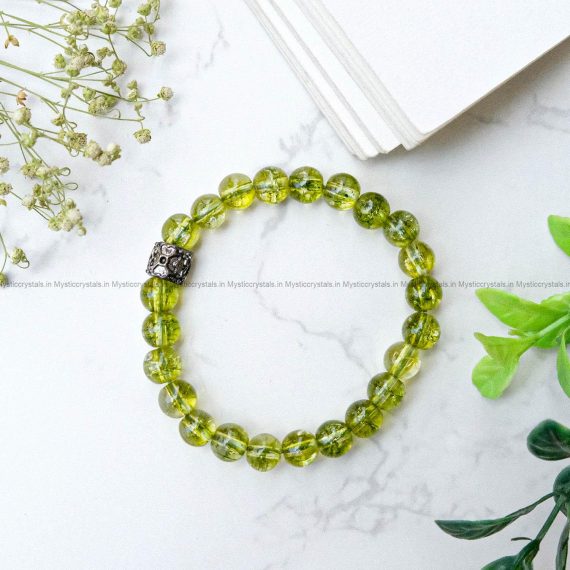 Heated Peridot Bracelet