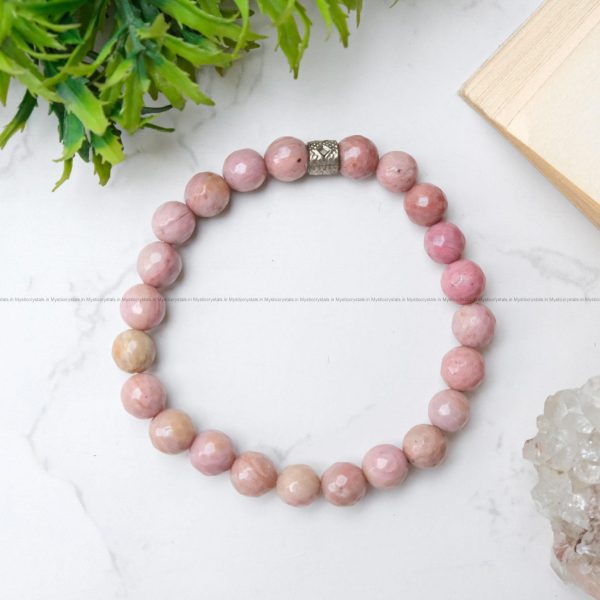 Rhodochrosite Diamond Cut Bracelet - Image 3