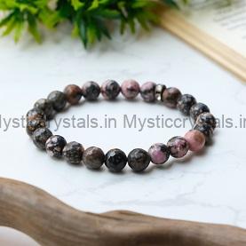 Rhodonite Diamond Cut Bracelet