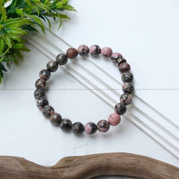 Rhodonite Diamond Cut Bracelet - Image 2