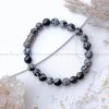 Snowflake Obsidian Bracelet - Image 2