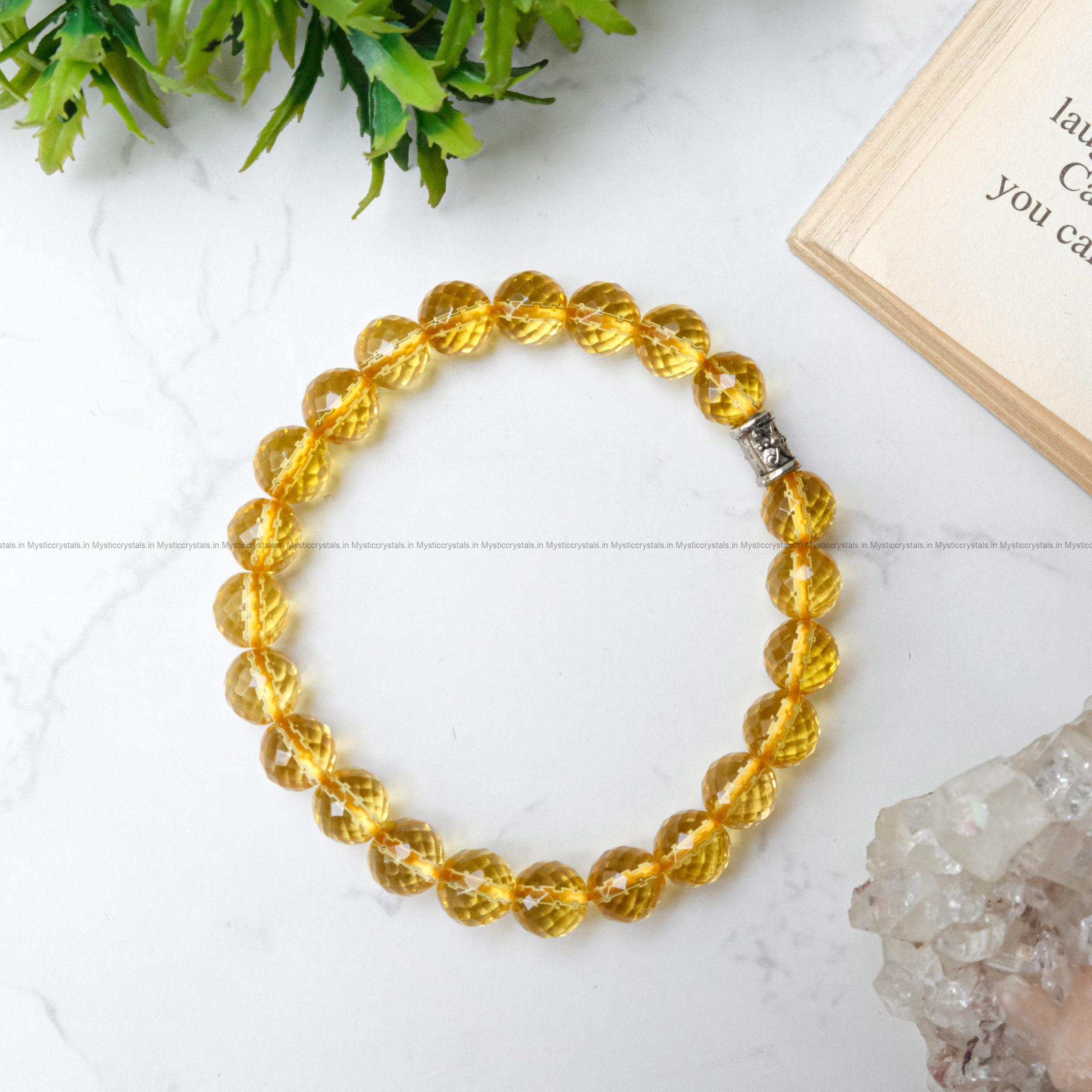 Citrine Diamond Cut Bracelet - Image 4