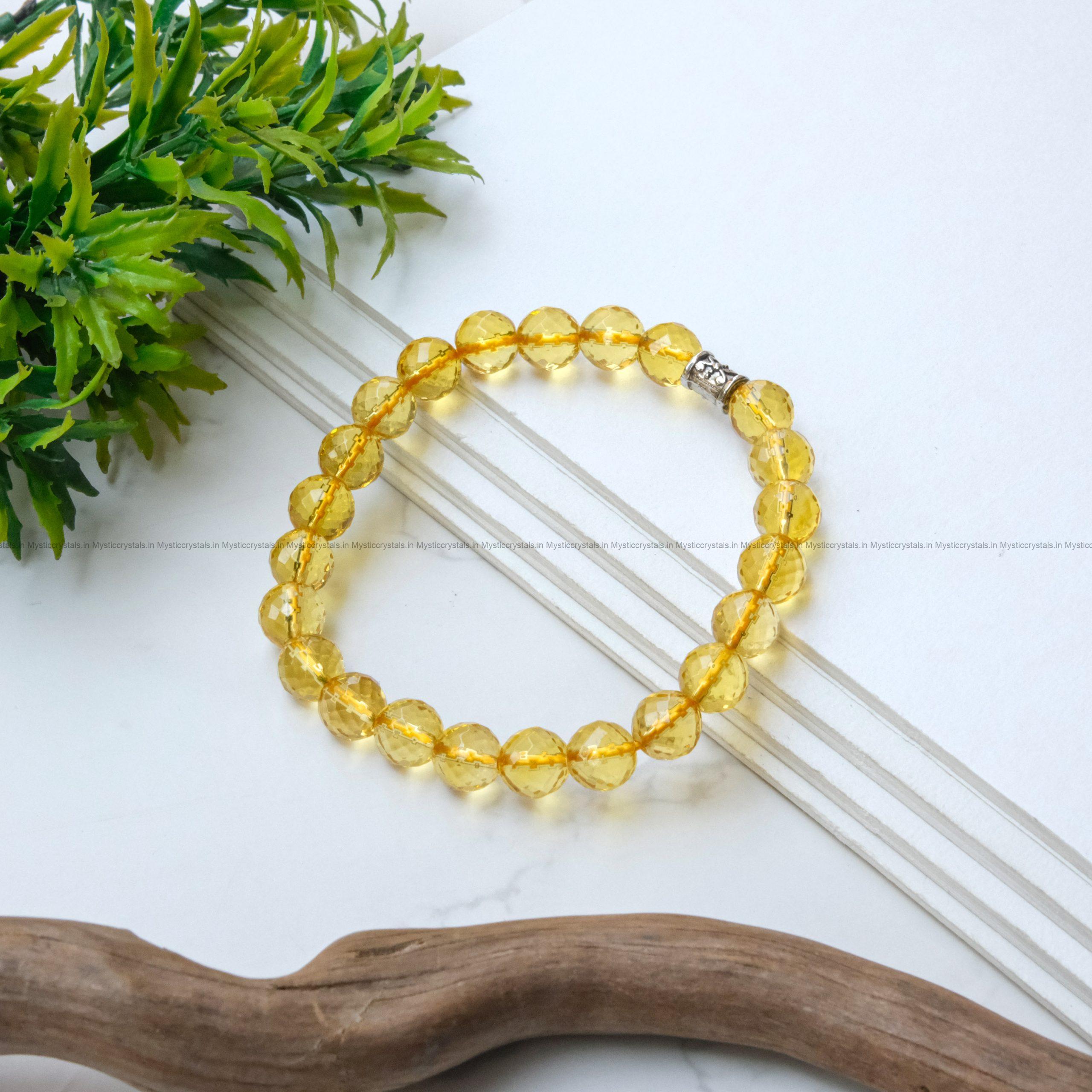 Citrine Diamond Cut Bracelet - Image 2