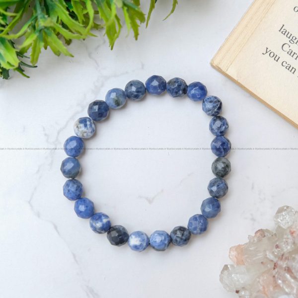 Sodalite Diamond Cut Bracelet - Image 4
