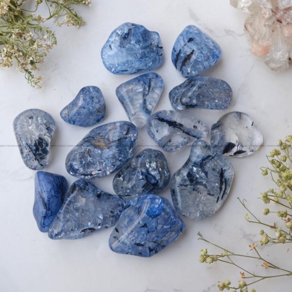 Blue Crackle Quartz