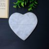 CLEAR QUARTZ HEART shape Coaster