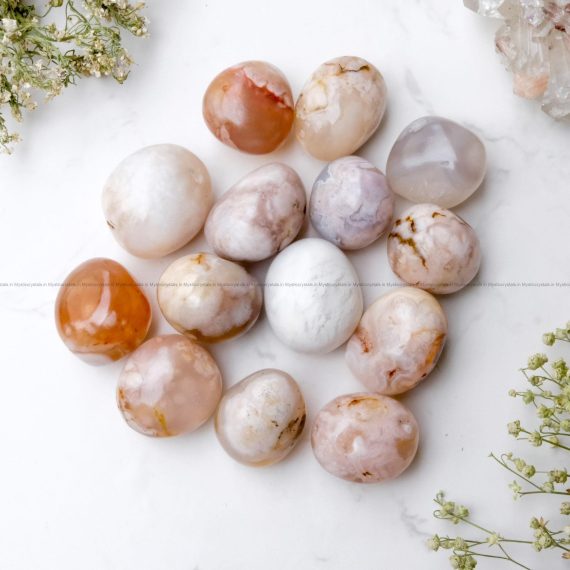 Flower Carnelian Tumble