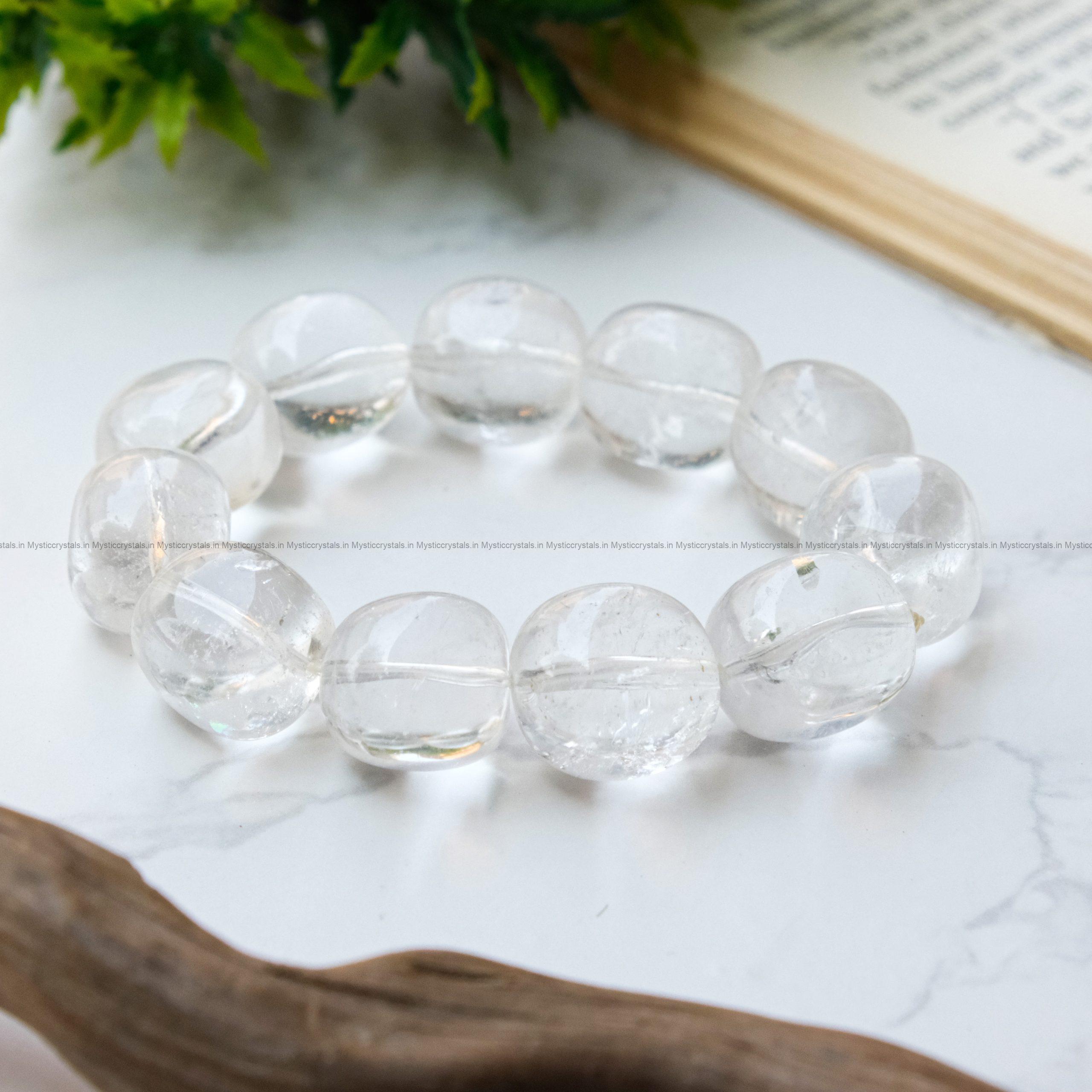 Clear Quartz Tumble Bracelet
