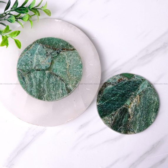 Dark Green Aventurine Coaster