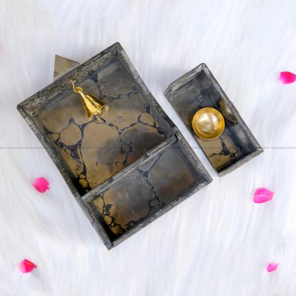 Golden pyrite Crystal Temple