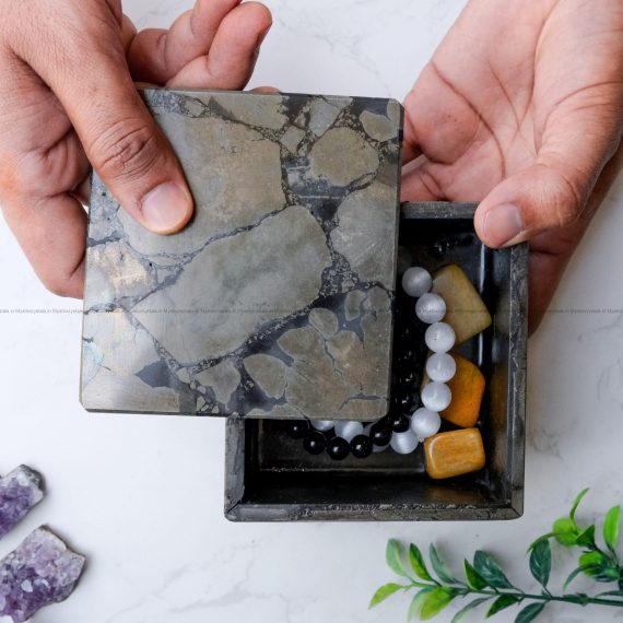 Golden Pyrite Utility Box