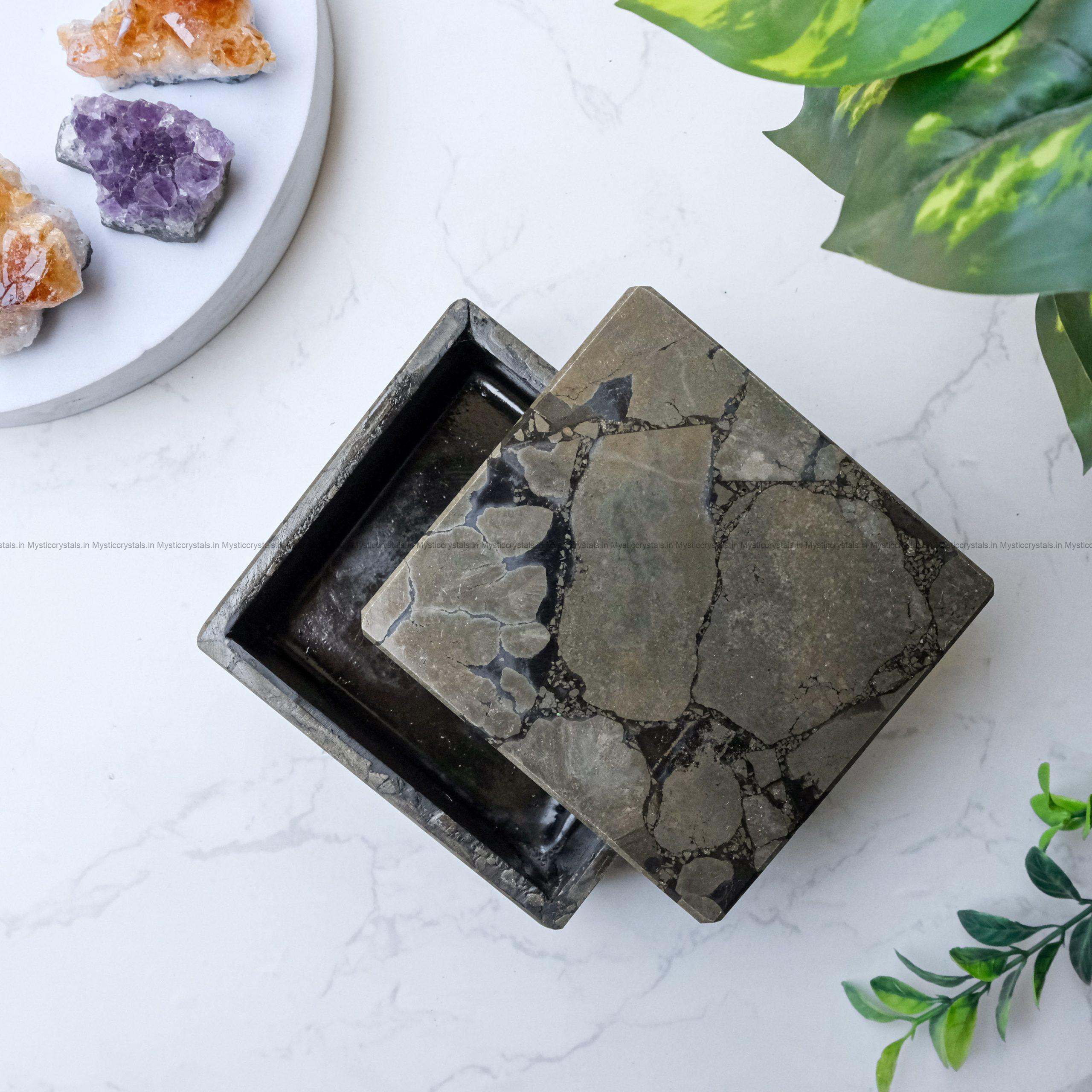 Golden Pyrite Box