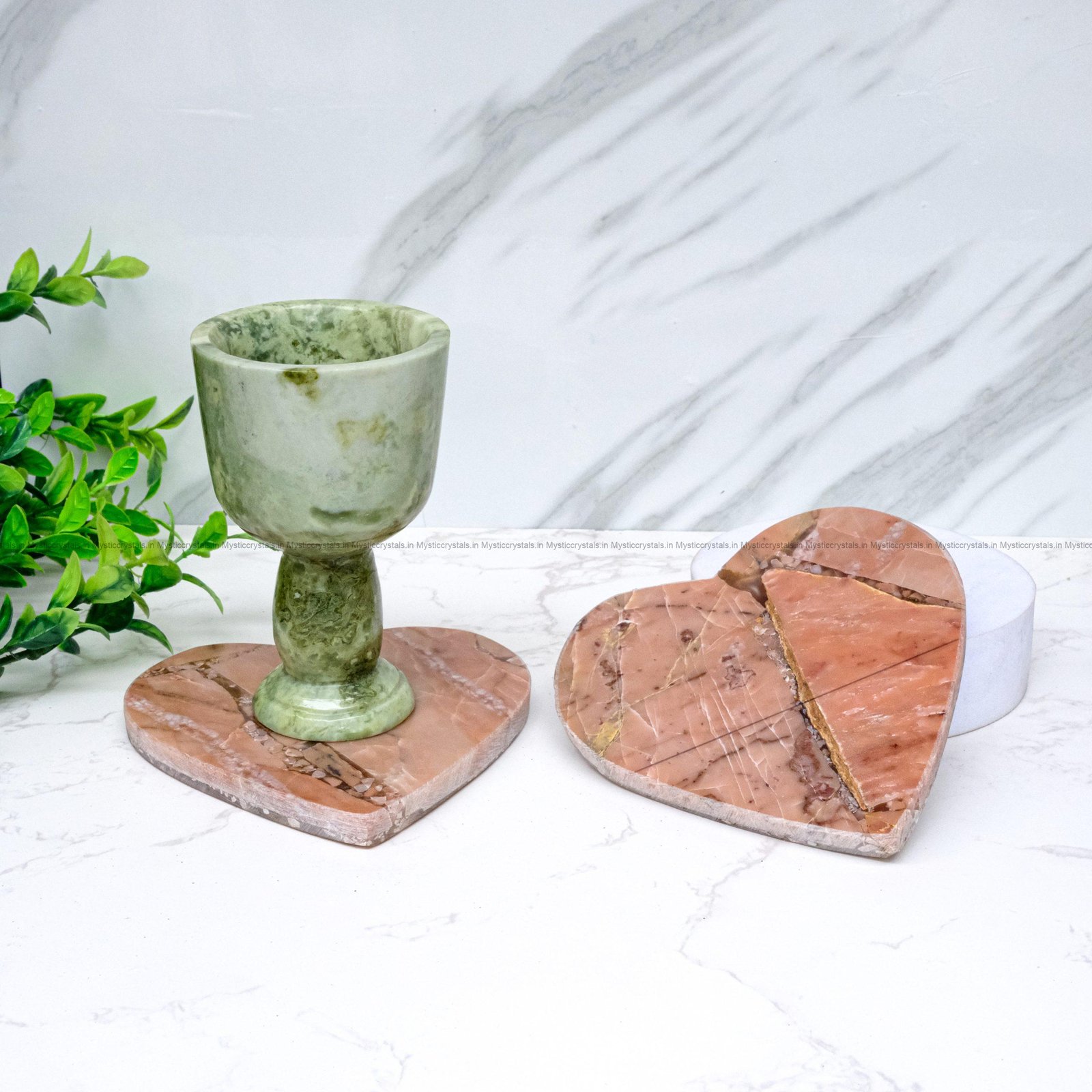 RHODONITE HEART shape Coaster