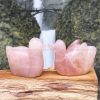 Relationship Healing Rose Quartz Pair Mandarian Duck - Image 3