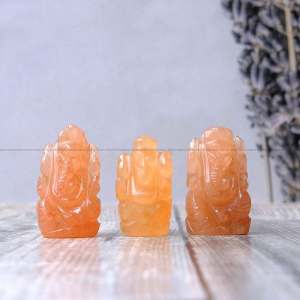 Red Aventurine Ganesha - Image 4