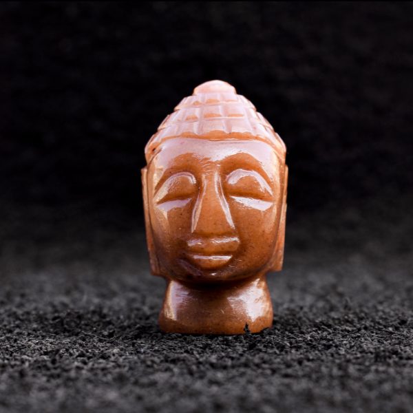Red Aventurine Buddha Head - Image 4