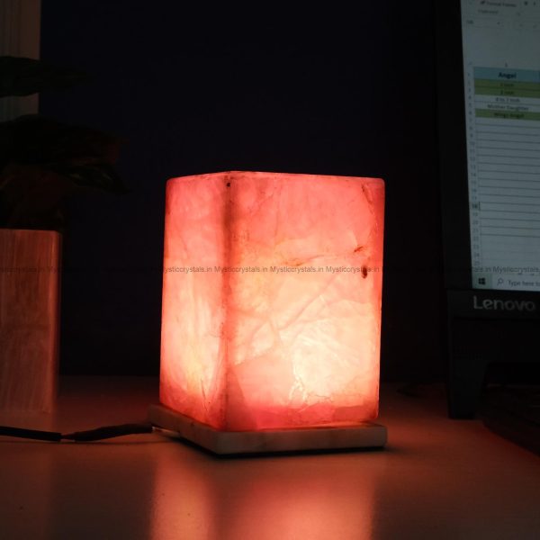 Rose Quartz Crystal Lamp