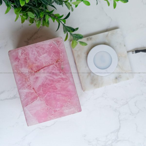 Rose Quartz Crystal Lamp - Image 2