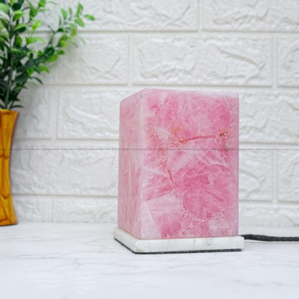 Rose Quartz Crystal Lamp - Image 3