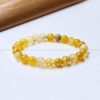 Premium Yellow Fire Agate Bracelet - Image 4