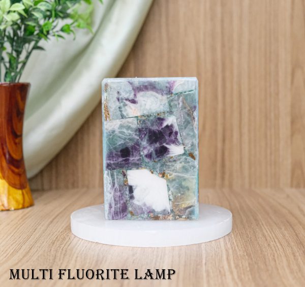 Multi Fluorite Crystal Lamp