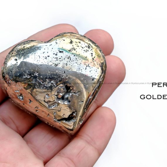Golden Pyrite Heart