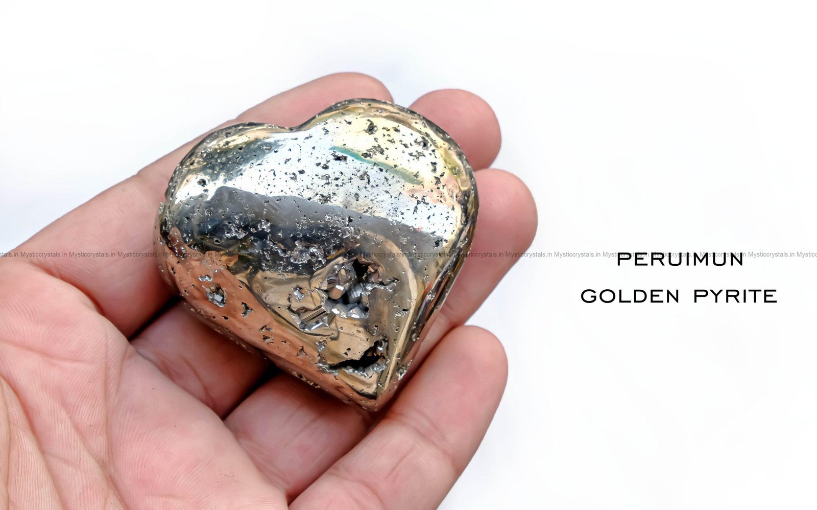 Golden Pyrite Heart