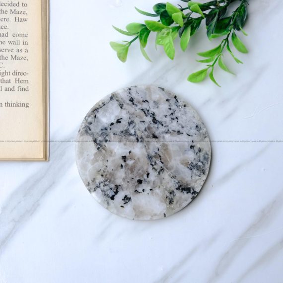 White Moonstone Coaster
