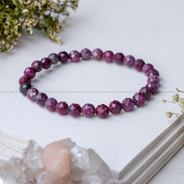 Ruby Faceted Bracelet - Image 4