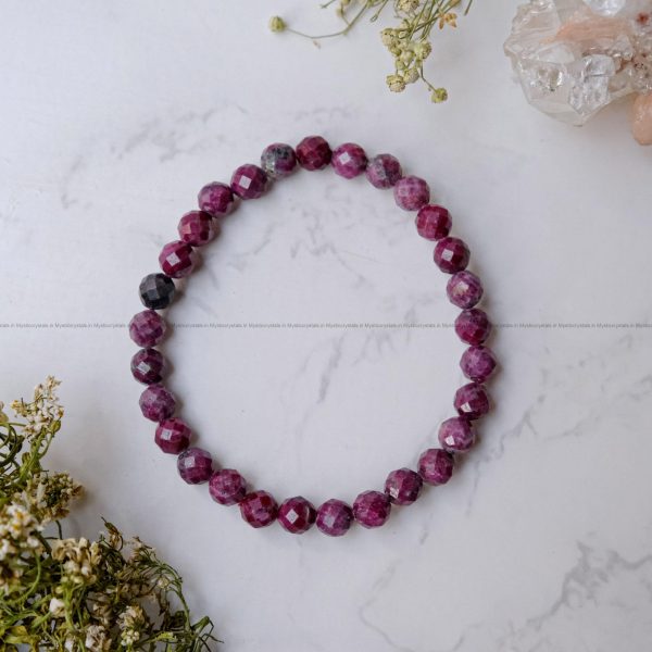 Ruby Faceted Bracelet - Image 5