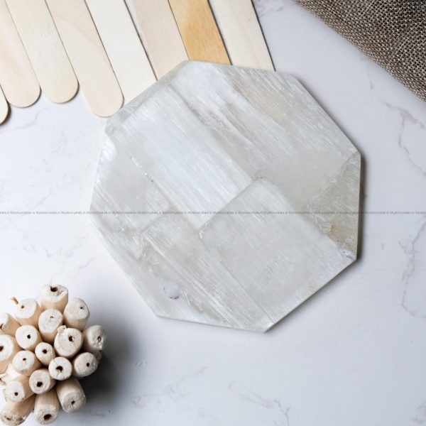 Selenite Hexagon Coaster