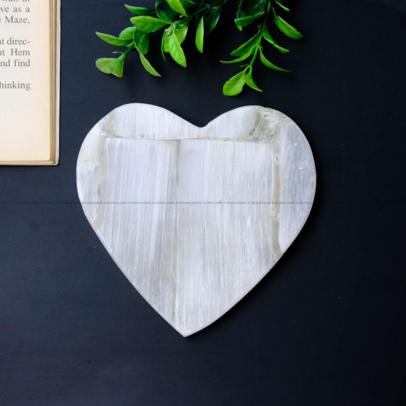 Selenite Heart Shape Coaster