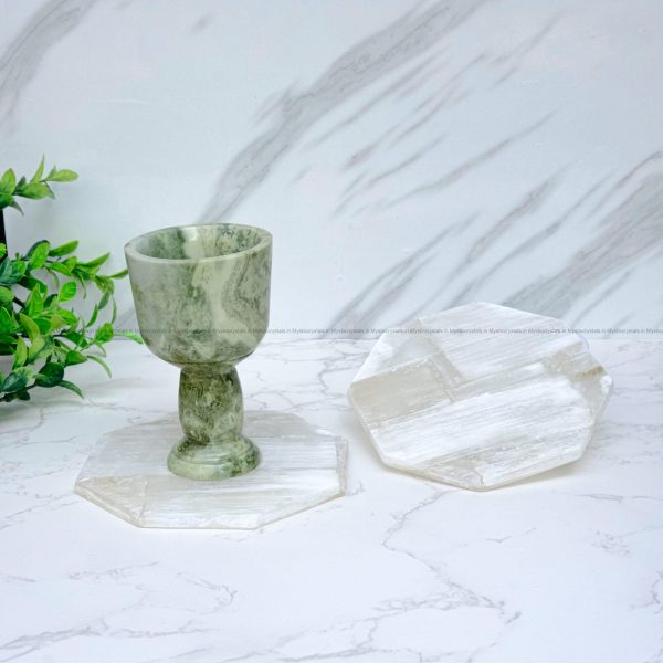 Selenite Hexagon Coaster