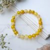 Premium Yellow Fire Agate Bracelet - Image 2