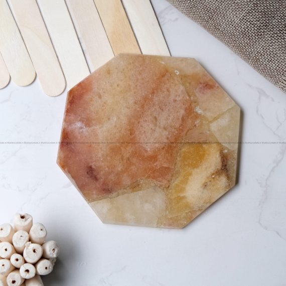 Yellow Aventurine Hexagon Coaster