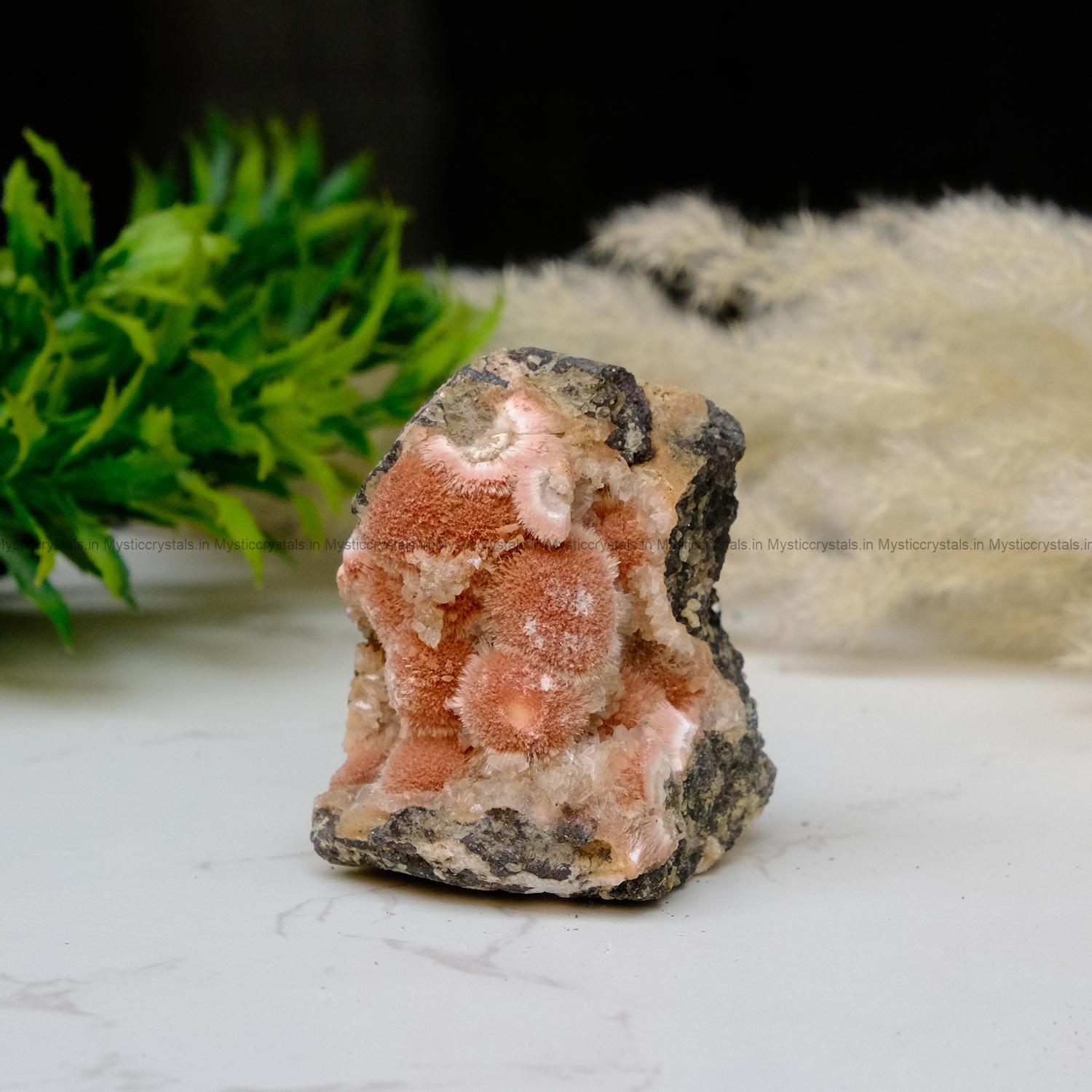 Orange Thomsonite Raw Crystal