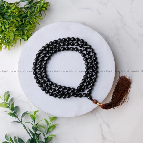 Black Obsidian Mala