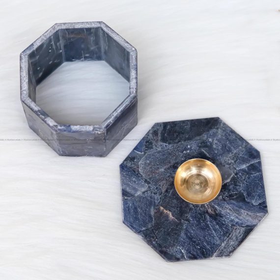 Blue Aventurine Tea light Holder