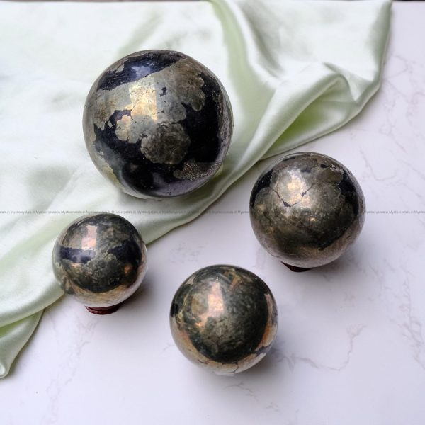 Golden Pyrite Sphere/Ball - Image 4