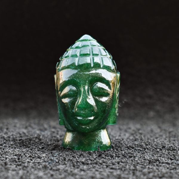 Green Aventurine Buddha Head - Image 4