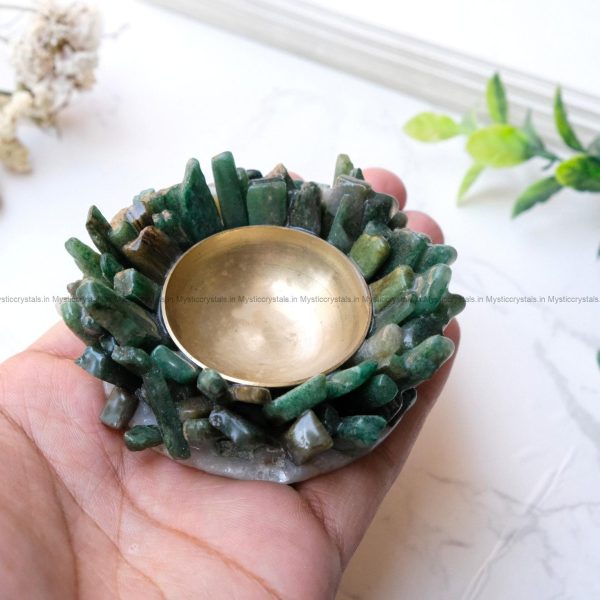 Green Aventurine Diyas - Image 2