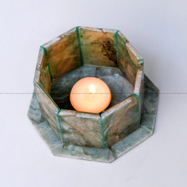 Green Aventurine Tea light Holder