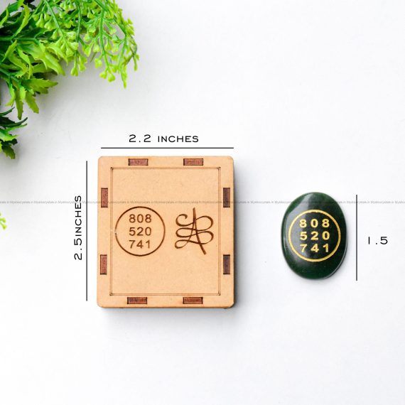 Green Aventurine Zibu symbol Cabochon