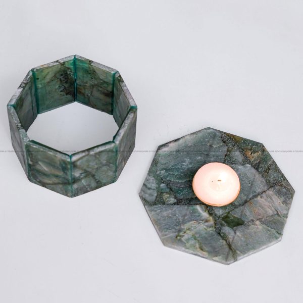 Green Aventurine Tea light Holder
