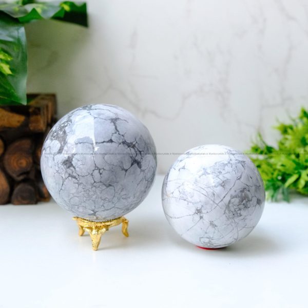 Howlite Crystal Sphere/Ball - Image 2