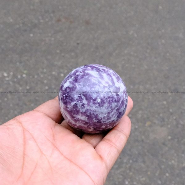 Lepidolite Crystal Sphere/Ball - Image 3