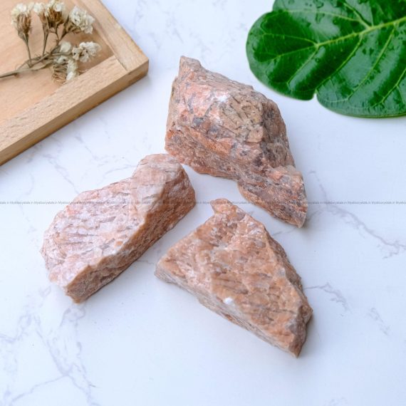 Peach Moonstone Raw Crystal